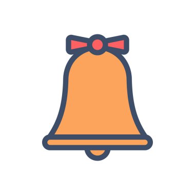 Şeffaf bir arkaplan üzerinde çan vektör illüstrasyonu. Konsept ve grafik tasarımı için birinci sınıf kalite simgeler.. 