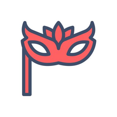 Şeffaf bir arkaplan üzerinde karnaval vektör illüstrasyonu. Konsept ve grafik tasarımı için prim kalite simgeleri.. 