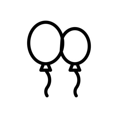 Saydam bir arkaplanda balonlar vektör çizimi. Premium kalite semboller. Konsept ve grafik tasarım için ince çizgi simgesi. 