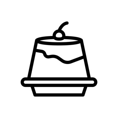 Şeffaf bir arkaplanda reçel vektör çizimi. Konsept ve grafik tasarımı için ince çizgi simgesi.. 