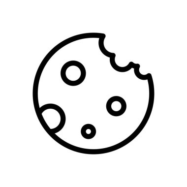 cookie vector illustration on a transparent background.Premium quality symbols.Thin line icon for concept and graphic design. 