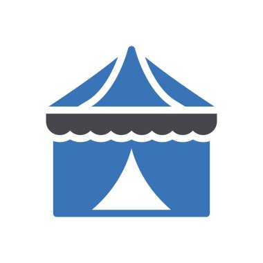 Şeffaf bir arkaplan üzerinde sirk vektör illüstrasyonu. Konsept ve grafik tasarımı için mükemmel kalite sembolleri.. 