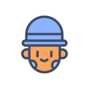 Şeffaf bir arkaplan üzerinde joker vektör illüstrasyonu. Konsept ve grafik tasarımı için prim kalite simgeleri.. 