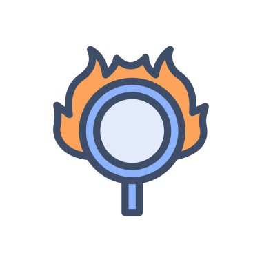 Şeffaf bir arkaplan üzerinde vektör illüstrasyonunu ateşle. Konsept ve grafik tasarım için premium kalite simgeleri.. 