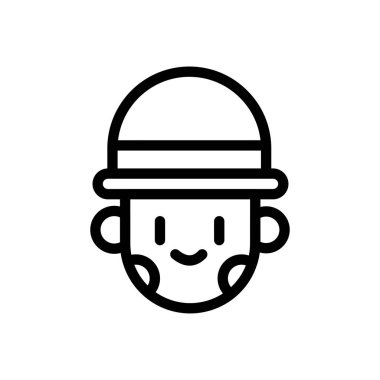 Şeffaf bir arkaplan üzerinde joker vektör çizimi. Premium kalite sembolleri. Konsept ve grafik tasarım için ince çizgi simgesi. 