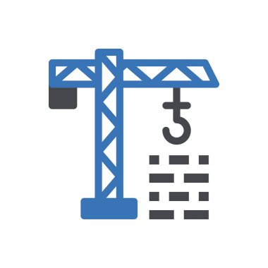 Şeffaf bir arkaplan üzerinde vinç kancası çizimi. Konsept ve grafik tasarımı için özel kalite semboller..