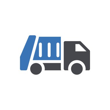 Şeffaf bir arkaplan üzerinde kamyon vektör çizimi. Konsept ve grafik tasarım için mükemmel kalite semboller..