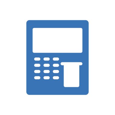 Saydam bir arkaplan üzerindeki atm vektör illüstrasyonu. Konsept ve grafik tasarımı için mükemmel kalite sembolleri..