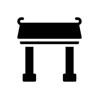 Şeffaf bir arkaplan üzerinde barınak vektör illüstrasyonu. Konsept ve grafik tasarım simgeleri için kaliteli semboller..