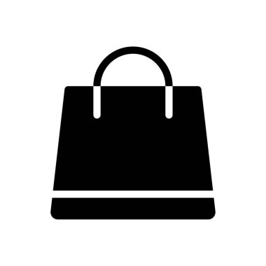 Şeffaf bir arkaplan üzerinde alışveriş poşeti vektör çizimi. Konsept ve grafik tasarım simgeleri için kaliteli semboller..