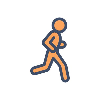 şeffaf bir arkaplan üzerinde vektör illüstrasyonu çalıştırılıyor. Konsept ve grafik tasarım için premium kalite simgeleri..