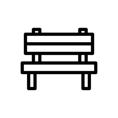 Saydam bir arkaplan üzerinde park vektör çizimi. Premium kalite semboller. Konsept ve grafik tasarım için ince çizgi simgesi.