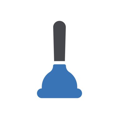  plunger vector illustration on a transparent background.Premium quality symbols.Glyphs icon for concept and graphic design.