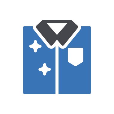 Saydam bir arkaplan üzerinde gömlek vektör illüstrasyonu. Konsept ve grafik tasarım için kaliteli semboller..