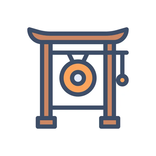 Chinese Vector Illustration Transparent Background Premium Quality Symbols Stroke Icon — Stockvektor
