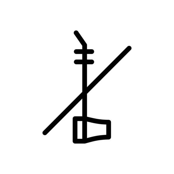Banjo Illustrazione Vettoriale Sfondo Trasparente Simboli Qualità Premium Icona Linea — Vettoriale Stock