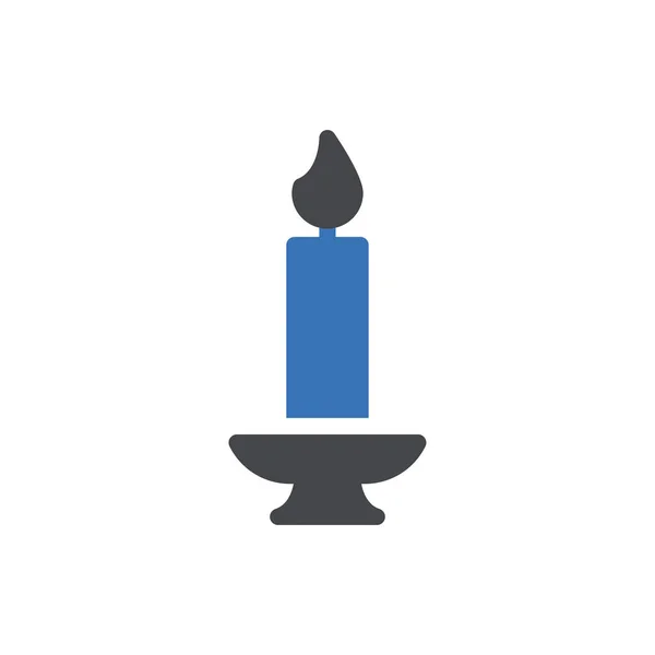 Candles Vector Illustration Transparent Background Premium Quality Symbols Glyphs Icon — Stock Vector