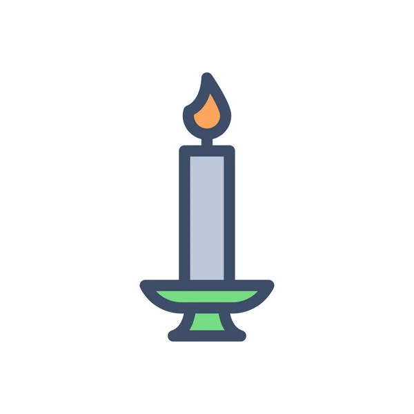 Kerzen Vektor Illustration Auf Einem Transparenten Hintergrund Premium Qualität Symbole — Stockvektor