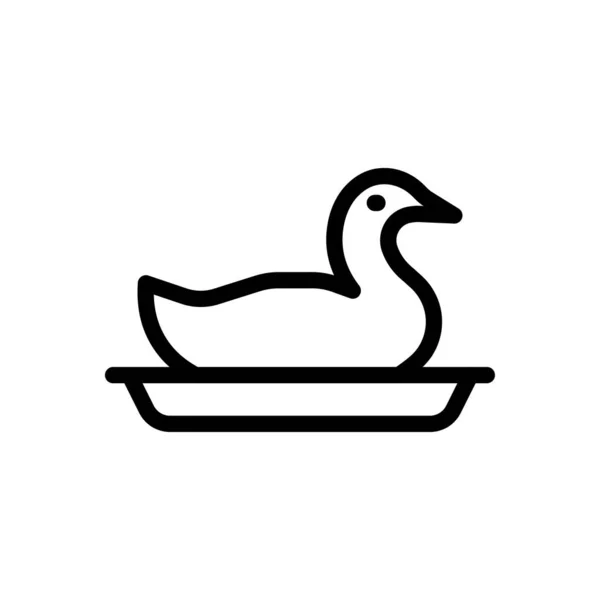 Illustration Vectorielle Canard Sur Fond Transparent Symboles Qualité Premium Icône — Image vectorielle