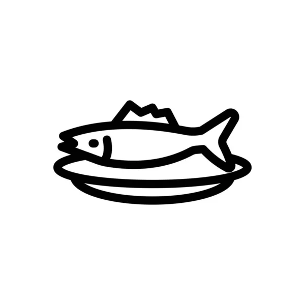 Fisch Vektor Illustration Auf Transparentem Hintergrund Hochwertige Symbole Thin Line — Stockvektor