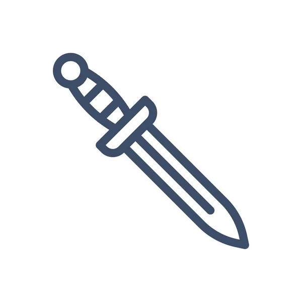 Şeffaf Bir Arkaplanda Kılıç Vektör Çizimi Premium Kalite Semboller Konsept — Stok Vektör