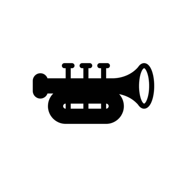 Trumpet Vector Illustration Transparent Background Premium Quality Symbols Glyphs Icon — Stok Vektör