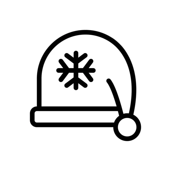 透明背景下的帽形矢量插图 优质符号 概念和平面设计用的细线图标 — 图库矢量图片