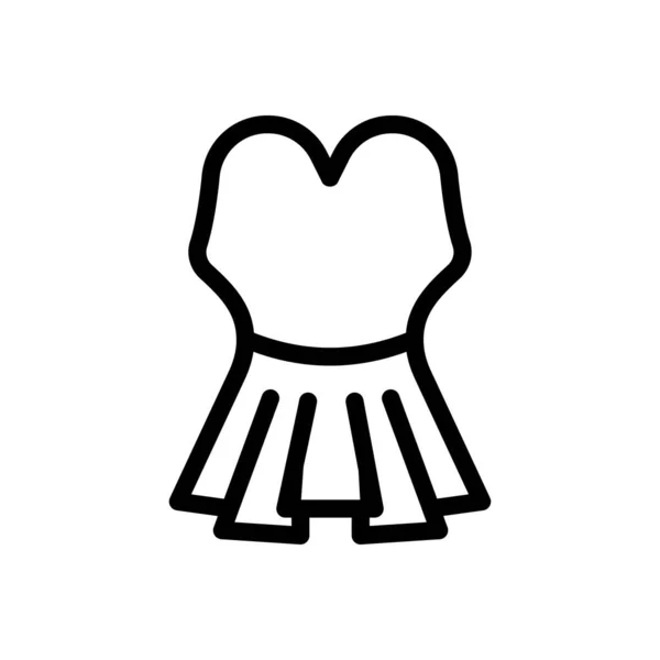 Сукня Векторні Ілюстрації Прозорому Фоні Символи Високої Якості Піктограма Тонкої — стоковий вектор