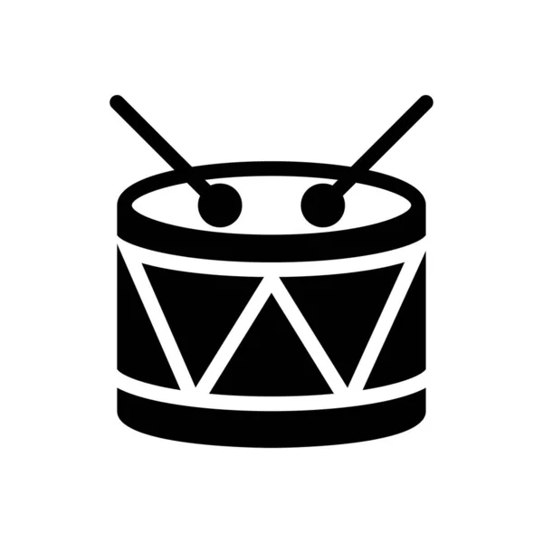 Drum Vector Illustratie Een Transparante Achtergrond Premium Kwaliteit Symbolen Glyphs — Stockvector