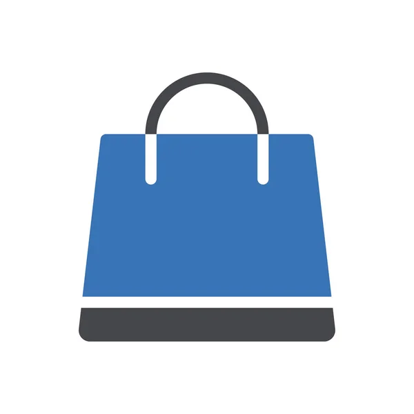 透明背景下的购物袋矢量图解 高级质量符号 概念和图形设计用的Glyphs图标 — 图库矢量图片