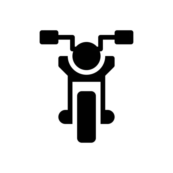 Motorfiets Vector Illustratie Een Transparante Achtergrond Premium Kwaliteit Symbolen Glyphs — Stockvector