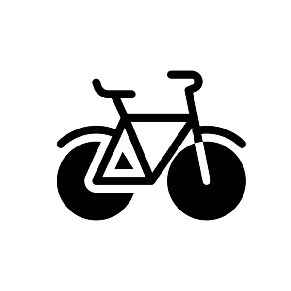 Ilustração Vetorial Bicicleta Fundo Transparente Símbolos Qualidade Premium Ícone Glifos — Vetor de Stock