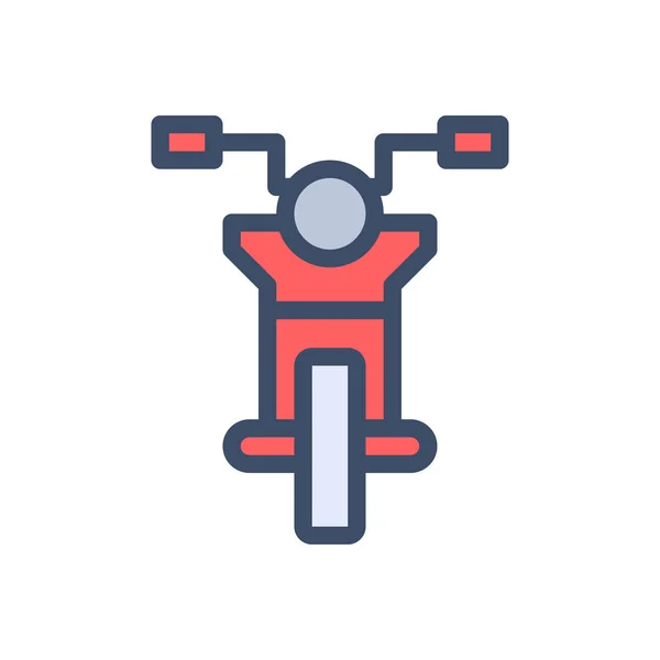 Векторная Иллюстрация Мотоцикла Прозрачном Фоне Премиум Символы Качества — стоковый вектор