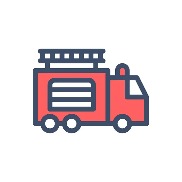 Food Truck Vektor Illustration Auf Transparentem Hintergrund Symbole Premium Qualität — Stockvektor