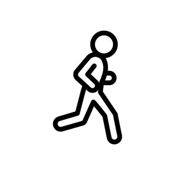 Running Vector Illustration Transparent Background Premium Quality Symbols Thin Line — ストックベクタ