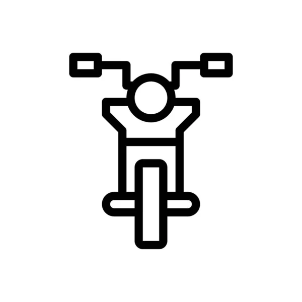 Векторная Иллюстрация Мотоцикла Прозрачном Фоне Символы Высокого Качества — стоковый вектор