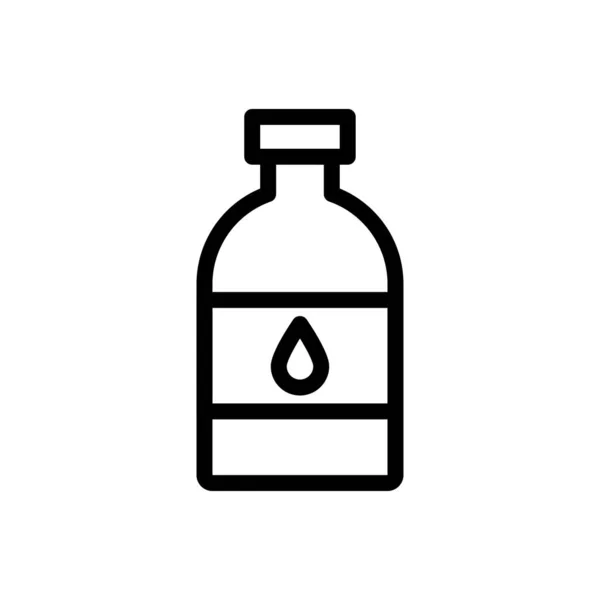 Wasserflaschen Vektor Illustration Auf Transparentem Hintergrund Symbole Premium Qualität Thin — Stockvektor