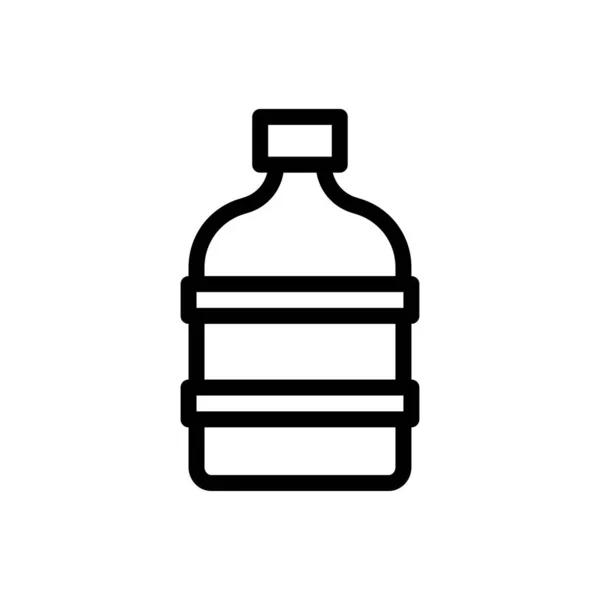 Wasserflaschen Vektor Illustration Auf Transparentem Hintergrund Symbole Premium Qualität Thin — Stockvektor