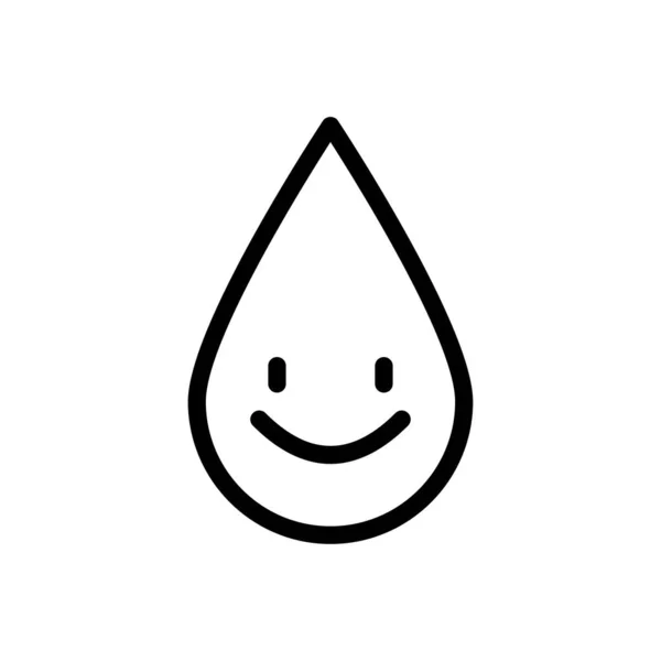 Water Drop Vector Illustration Transparent Background Premium Quality Symbols Thin — Stock Vector