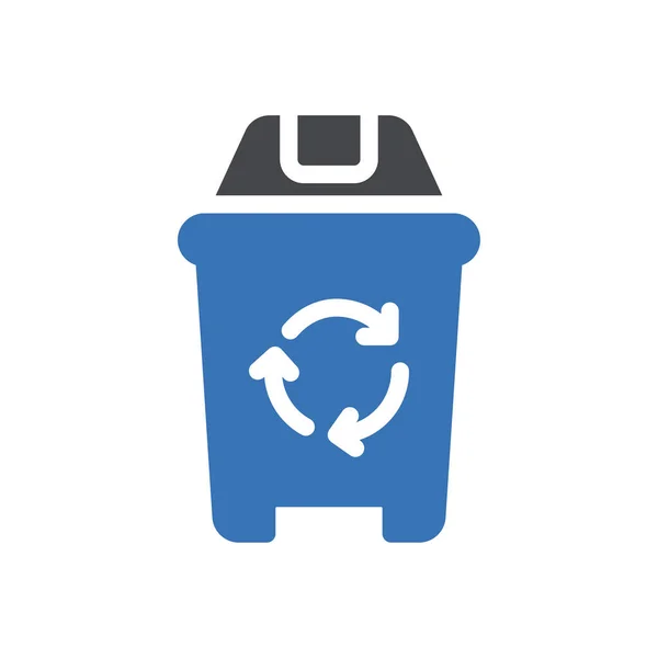 Recycle Vector Illustration Transparent Background Premium Quality Symbols Glyphs Icon — Stock Vector