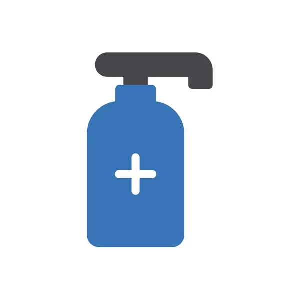 Sanitizer Vector Illustration Transparent Background Premium Quality Symbols Glyphs Icon — Vetor de Stock