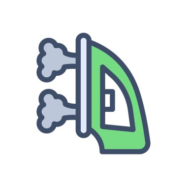 Şeffaf bir arkaplan üzerinde demir sıcak vektör illüstrasyonu. Konsept ve grafik tasarım için prim kalite simgeleri..