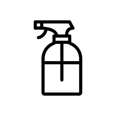 Şeffaf bir arkaplanda duş vektör çizimi. Konsept ve grafik tasarım için ince çizgi simgesi..