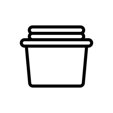 Saydam bir arkaplanda kıyafet vektör çizimi. Premium kalite semboller. Konsept ve grafik tasarım için ince çizgi simgesi.