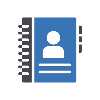 Saydam bir arkaplan üzerinde iletişim kitabı çizimi. Konsept ve grafik tasarımı için mükemmel kalite sembolleri.. 