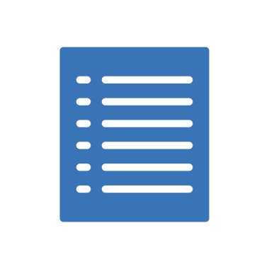 Şeffaf bir arkaplanda vektör illüstrasyonunu listele. Konsept ve grafik tasarım için kaliteli semboller.. 