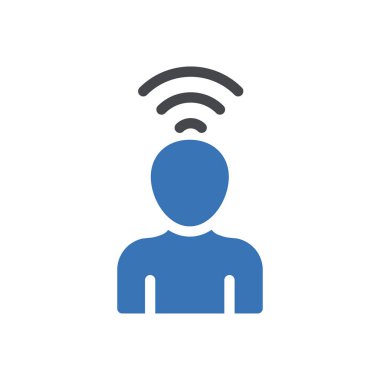 Şeffaf bir arkaplan üzerinde kullanıcı sinyali vektör illüstrasyonu. Konsept ve grafik tasarımı için mükemmel kalite sembolleri.. 