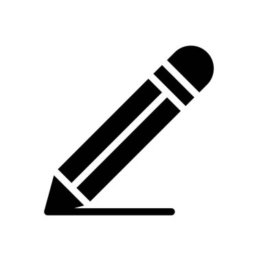 Saydam bir arkaplan üzerinde kalem vektör illüstrasyonu. Konsept ve grafik tasarımı için kaliteli semboller.. 