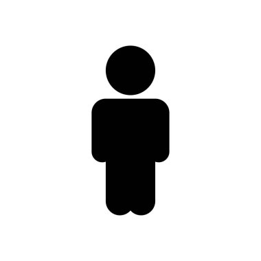 Şeffaf bir arkaplan üzerinde kullanıcı vektör illüstrasyonu. Konsept ve grafik tasarım için kaliteli semboller.. 