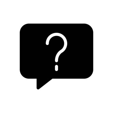 Şeffaf bir arkaplan üzerindeki soru vektör illüstrasyonu. Konsept ve grafik tasarımı için mükemmel kalite sembolleri.. 